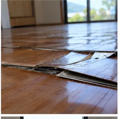 換気を確保して清掃用品を安全に扱う様子