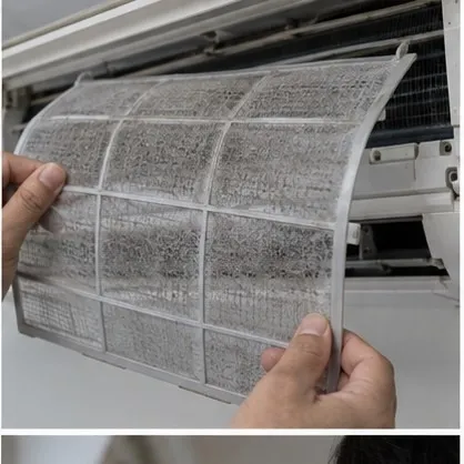 換気を確保して清掃用品を安全に扱う様子
