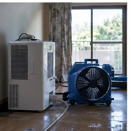 カビ臭のある部屋を避けて体調を確認する家族