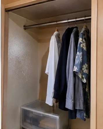 収納と家具裏の乾燥の説明用イメージ